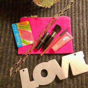 💖Pink💝Lancôme 💖NWOT💝Zip Top CosmeticBag💖